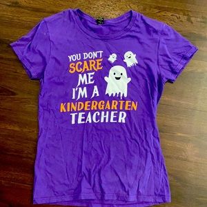 Teacher Kindergarten Halloween Spirit Shirt